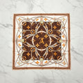 Authentic Louis Vuitton Monogram Harness Silk Square Scarf 90cm - Brown & Orange